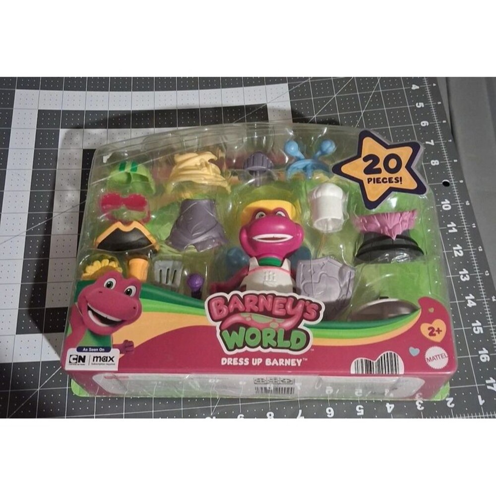 Barneys World Dress up Barney Purple Dinosaur Play Set